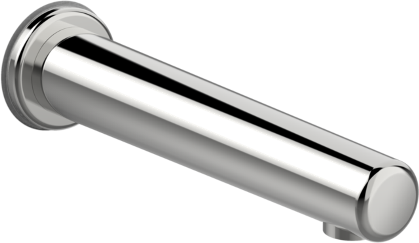 Hansa Waschtisch-Wandauslauf, Hansaelectra, Ausladung:225 mm, mit Hygienesp,6 V, 253 mm, Farbe silberfarben Bild 1