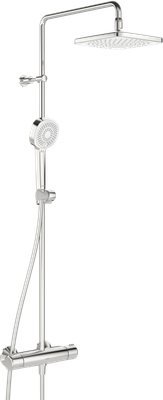 Hansa Duschsystem HANSAMICRA Style 3-strahlig, Eco-Durchfluss, eckig, Farbe chrom Bild 2