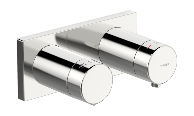 Hansa Matrix Fertigset zu HansaLiving Thermostat-Batterie 1/2", verchromt, Farbe chrom Bild 2