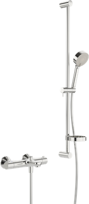 Hansa HA Bade und Brause mit Wandst.garnitur HANSAUNITA 4837 3-strahlig chr, DN 15 Bild 2