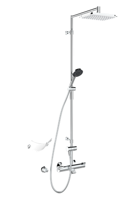 Hansa HA Regenbrause-Duscharmatur HANSAFIT 6516 3-strahlig Ausld. 485 mm chr, DN 15, Farbe chrom Bild 2