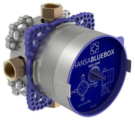 Hansa Unterputz-Grundeinheit Hansabluebox, mit Vorabsperrung, mit 3/4" Anschlüssen Bild 2
