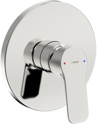 Hansa HA EHM FM-Set für Brausebatt. HANSABASIC 8056 Ros. rund chr, Farbe chrom Bild 2