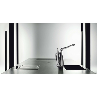 Hansa HA Küchenarm. ALESSI Swan by 0745 230/12 V Ausld. 181 mm chr, DN 15 Bild 3