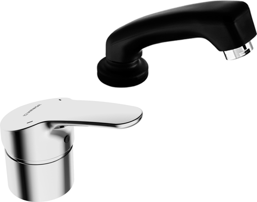 Hansa HA Einhand-Einlochbatterie für Friseur-WT HANSAMIX 0126 Ros. rund chr, DN 15, Farbe chrom Bild 3