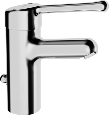 Hansa HA EHM WT-Batt. HANSAMEDIPRO 0161 CU-Rohr Zugst.Ablgarn. Bedienhebel lang, Farbe chrom Bild 4