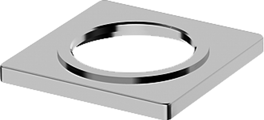 Hansa X-Plate, für Waschtischarmaturen HansaLiving, Farbe silberfarben Bild 2