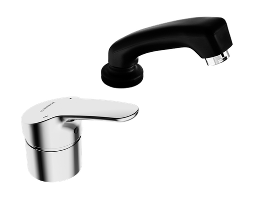 Hansa HA Einhand-Einlochbatterie für Friseur-WT HANSAMIX 0126 Ros. rund chr, DN 15, Farbe chrom Bild 4