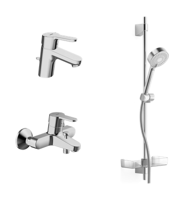 Hansa HA Badezimmer Armaturen Paket HANSAPRIMO 4900 chr, DN 15, Farbe chrom Bild 4
