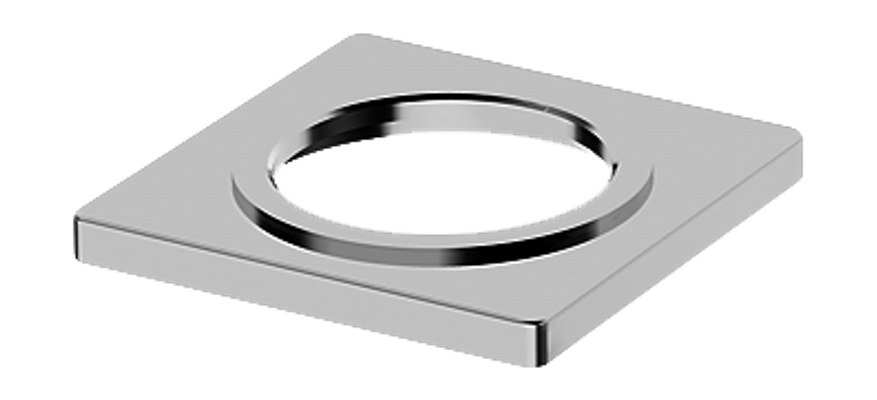 Hansa X-Plate, für Waschtischarmaturen HansaLiving, Farbe silberfarben Bild 3