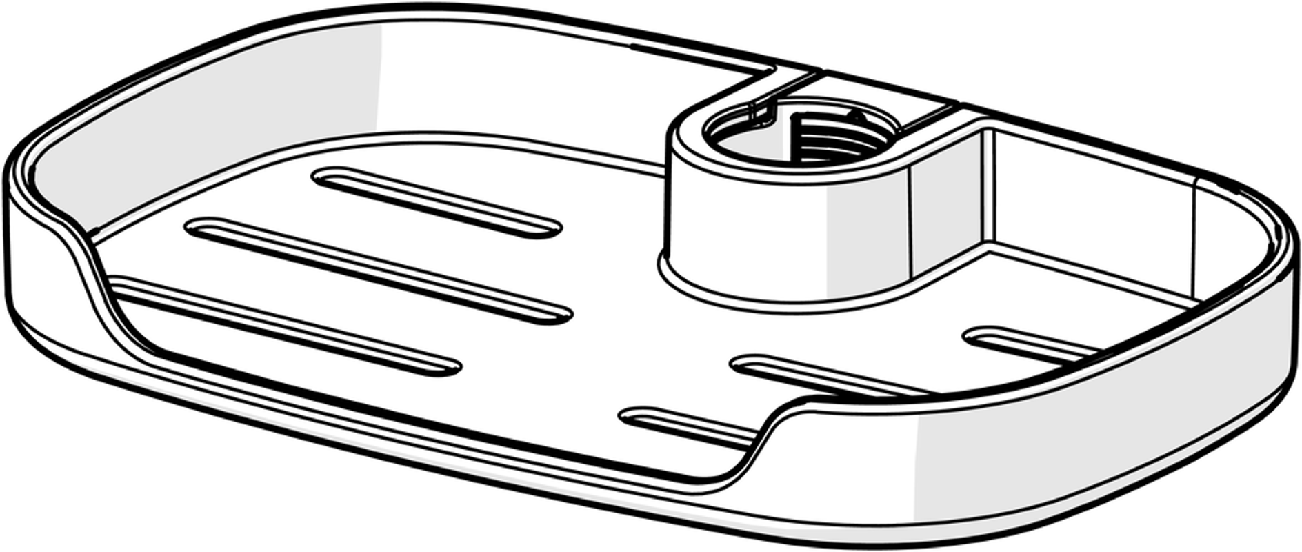 Hansa HA Seifenschale HANSAACTIVEJET 0480, Farbe transparent Bild 1