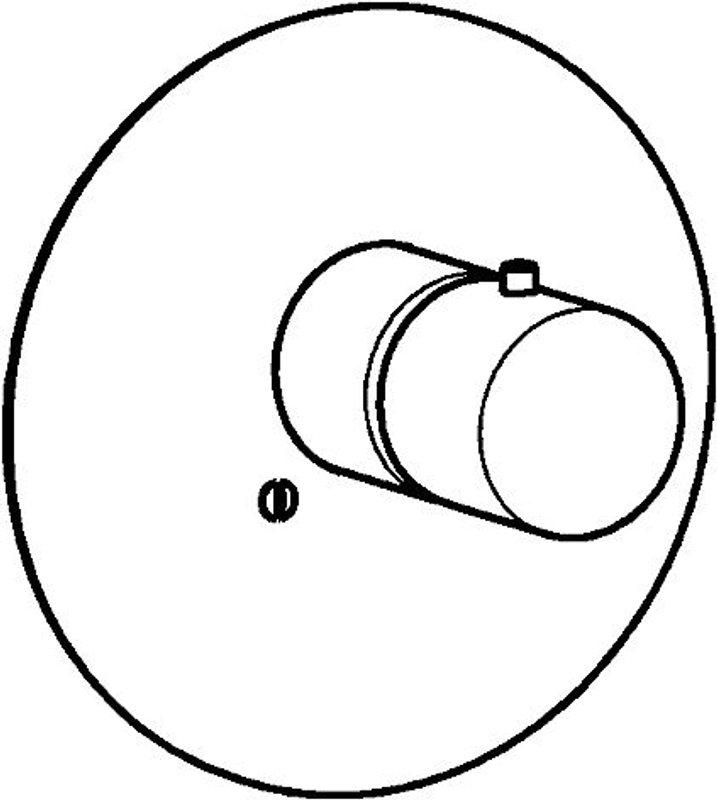 Hansa HA Aufputzset Unterputz-Armatur HANSALIVING 0665 Ros. rund chr, DN 20, Farbe chrom Bild 1