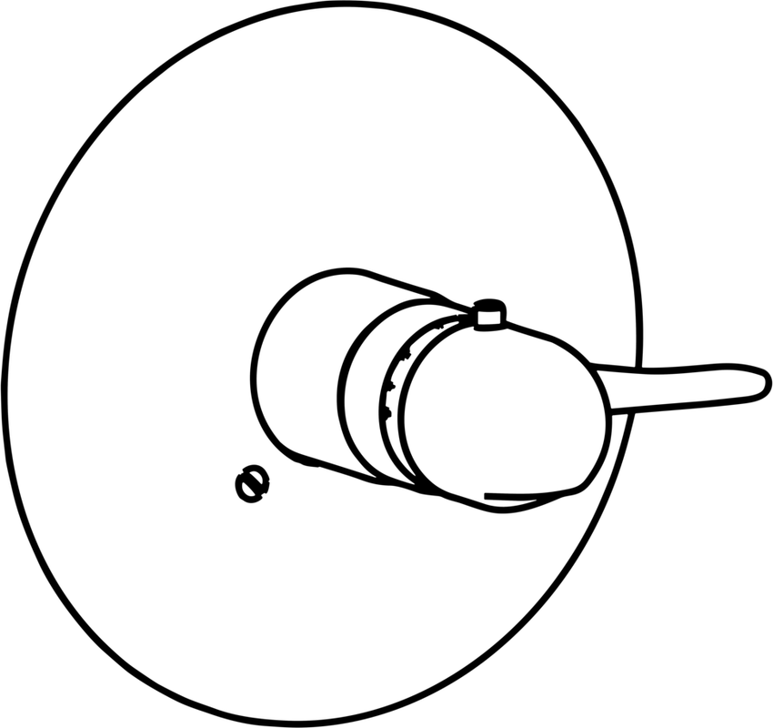 Hansa HA FM-Set für Brausebatt. 0861 Ros. rund chr, Farbe chrom Bild 1