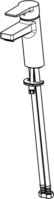 Hansa Twist XL-Einhebel-Waschtischmischer Vollh, ohne Ablaufgarnitur, Höhe: 163 mm, Ausladung 123 mm, 163 x 123 mm, Farbe chrom Bild 6