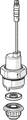 Hansa Magnetventil 3 V, Warmwasserversorgung max. +70°C Bild 1