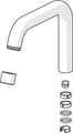 Hansa Auslauf hoch für HANSAVANTIS, chrom, Material Messing Bild 3