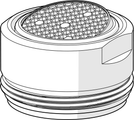 Hansa Luftsprudler M HC PCA 7.0 l/min, 24 x 1 mm, Farbe silberfarben Bild 1