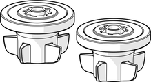 Hansa Durchflussbegrenzer ECO, für Handbrausen,12l/min=rot,9l/min=, Farbe orange Bild 1