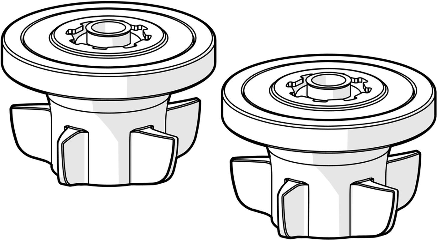 Hansa Durchflussbegrenzer ECO, für Handbrausen,12l/min=rot,9l/min=, Farbe orange Bild 1