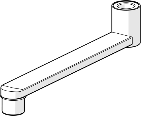 Hansa HA Auslauf 2900 L=200 Ausld, 200 mm, Farbe chrom Bild 4