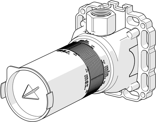 Hansa Matrix UP-Einbaukörper 1/2", für Brausenset Bild 6