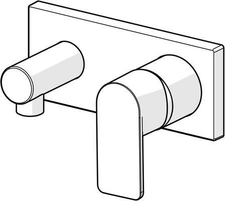 Hansa HA EHM FM-Set für Brausebatt. HANSASTELA 4456 Ros. eckig chr, Farbe chrom Bild 6