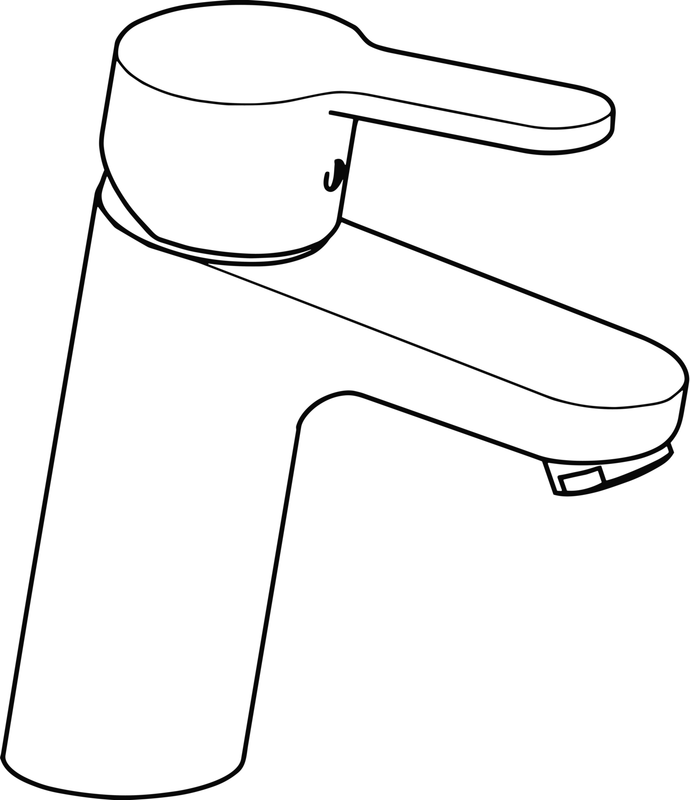 Hansa Primo XL Einhebel-Waschtischmischer ohne Ablaufgarnitur, Höhe: 151 mm, Ausladung 111 mm, 151 x 111 mm, Farbe chrom Bild 1