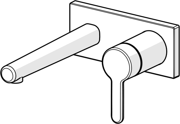 Hansa HA EHM FM-Set für WT-Batt. HANSADESIGNO Style 5109 Ros. eckig Ausld. 194 mm, DN 15, Farbe chrom Bild 7