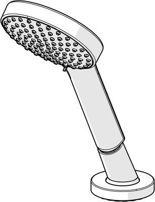 Hansa HA Handbrause HANSAACTIVEJET 5324 1-strahlig 72 mm Ausld. 189 mm chr, DN 15, Farbe chrom Bild 7