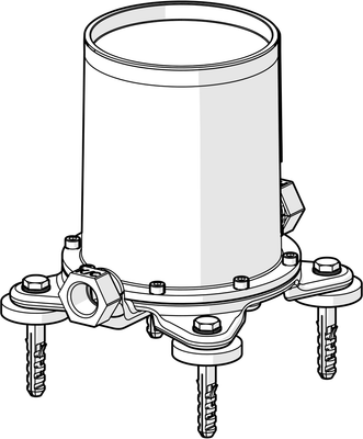 Hansa VARIO UP-Rohbauset, für Bade- und Brausearmatur, bodenstehend Bild 6