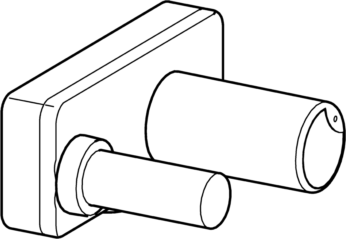 Hansa UP-Einbaukörper für 2 Loch- Waschtisch-Wandbatterie, DN 15 Bild 1