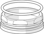 Hansa Ringschraube, M, SW45 904775, 50 x 1 mm Bild 1