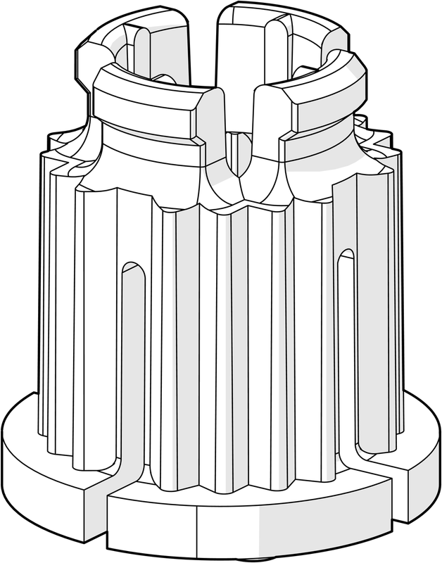 Hansa Adapter, Farbe weiß Bild 1