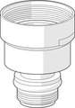 Hansa Perlator mit Kugelgelenk für Bidetarmatur Bild 1