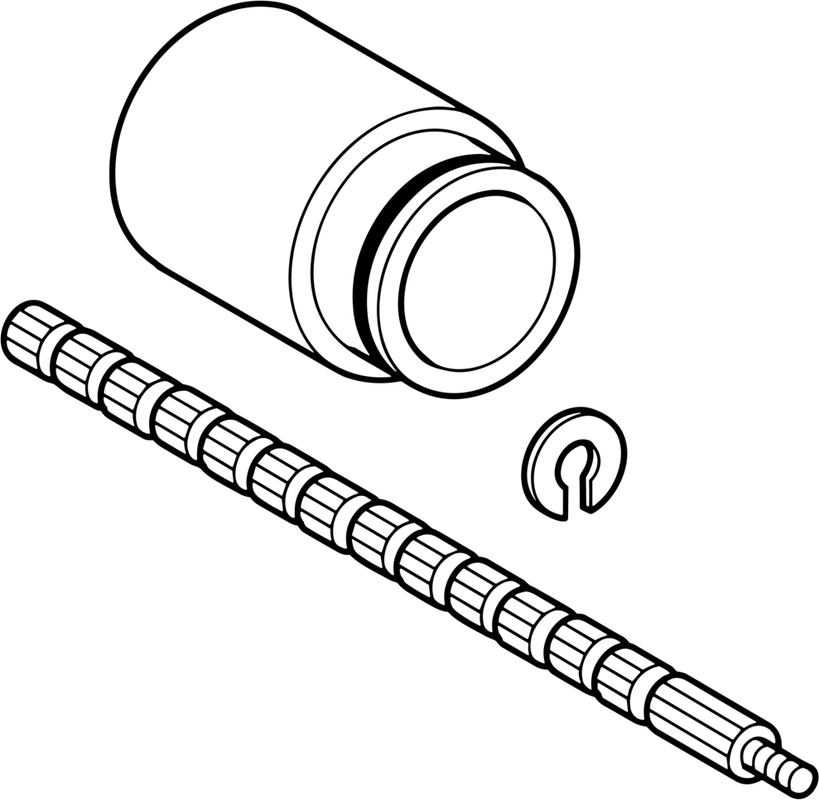 Hansa Verlängerungssatz 70,5 - 105,5 mm, Farbe silberfarben Bild 1