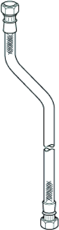 Hansa Anschlussschlauch, 3/4"3/4, Länge 800 mm Bild 1