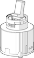 Hansa Steuerpatrone Classic 4.0, Farbe grau Bild 1