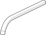 Hansa Auslauf HANSAPUBLIC, L= 300 mm, Farbe silberfarben Bild 1
