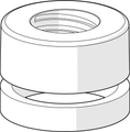 Hansa Hansacompact Rosette, Farbe silberfarben Bild 1