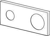 Hansa Hansaligna Rosette für HANSAMATRIX Fertigset Brausebatterie, 175 x 75 mm Bild 1