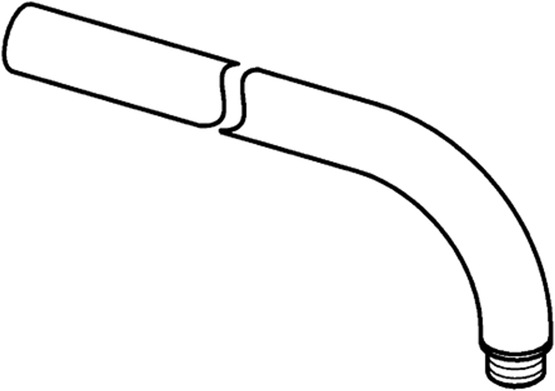 Hansa Brausearm, ohne Kopfbrause 1/2" x 1/2", 21 mm, Farbe silberfarben Bild 1