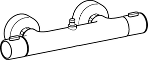 Hansa Thermostat, für HANSAPRISMA Regenbrause-Duscharmatur, Farbe hochglanz Bild 1