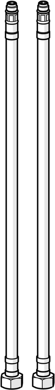 Hansa Anschlussschlauch L=375, 3/8" - M10 x 1 Bild 1