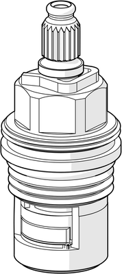 Hansa Oberteil 1/2", Farbe silberfarben Bild 3