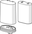 Hansa Batteriegehaeuse inklusive Batterie Bild 1