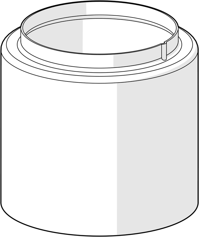 Hansa Abdeckhülse, Farbe silberfarben Bild 1