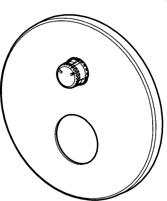Hansa Rosette d 170 mm, Farbe silberfarben Bild 1