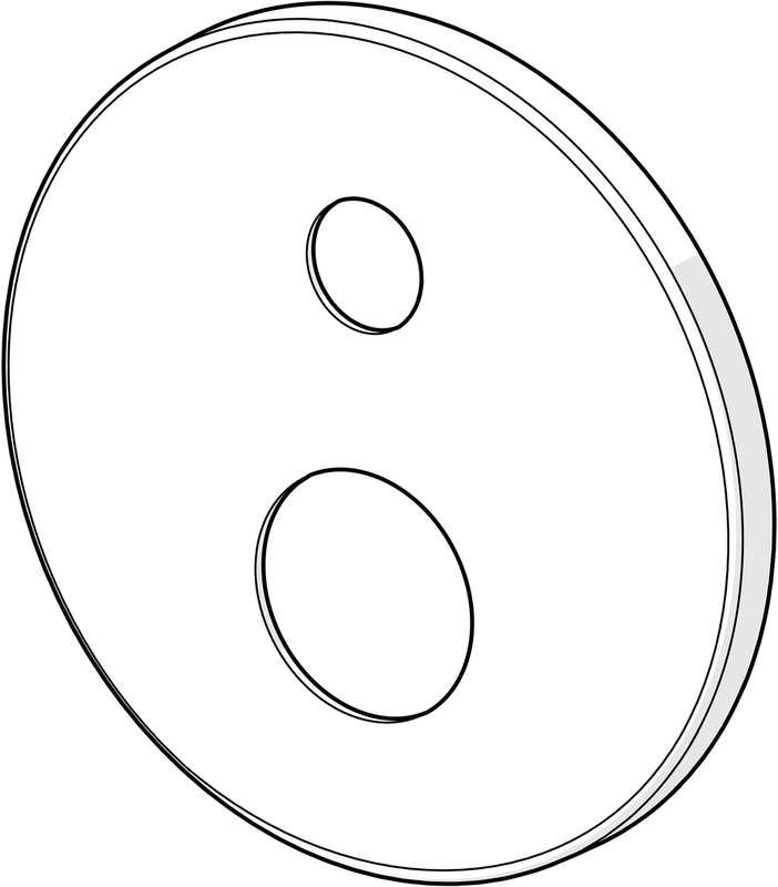Hansa Rosette d 170 mm, Farbe silberfarben Bild 1