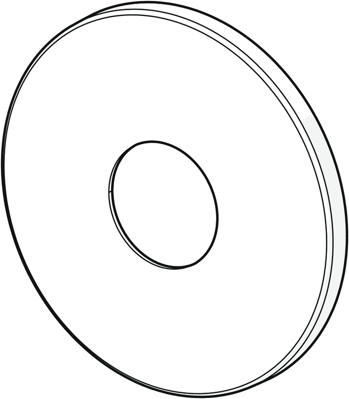 Hansa Rosette d 170 mm, Farbe silberfarben Bild 1