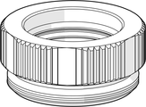 Hansa Gegenmutter M, Schlüsselweite (SW) 38, 36 x 1.5 mm Bild 1